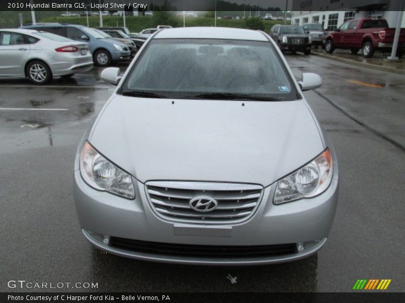 Liquid Silver / Gray 2010 Hyundai Elantra GLS