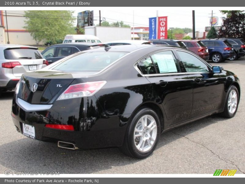 Crystal Black Pearl / Ebony 2010 Acura TL 3.5