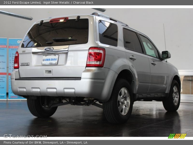 Ingot Silver Metallic / Charcoal Black 2012 Ford Escape Limited