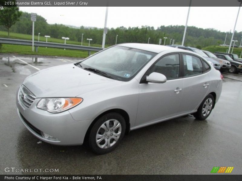 Liquid Silver / Gray 2010 Hyundai Elantra GLS