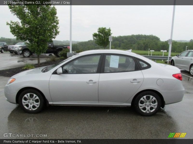 Liquid Silver / Gray 2010 Hyundai Elantra GLS