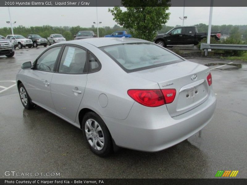 Liquid Silver / Gray 2010 Hyundai Elantra GLS