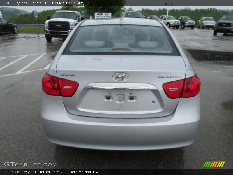 Liquid Silver / Gray 2010 Hyundai Elantra GLS