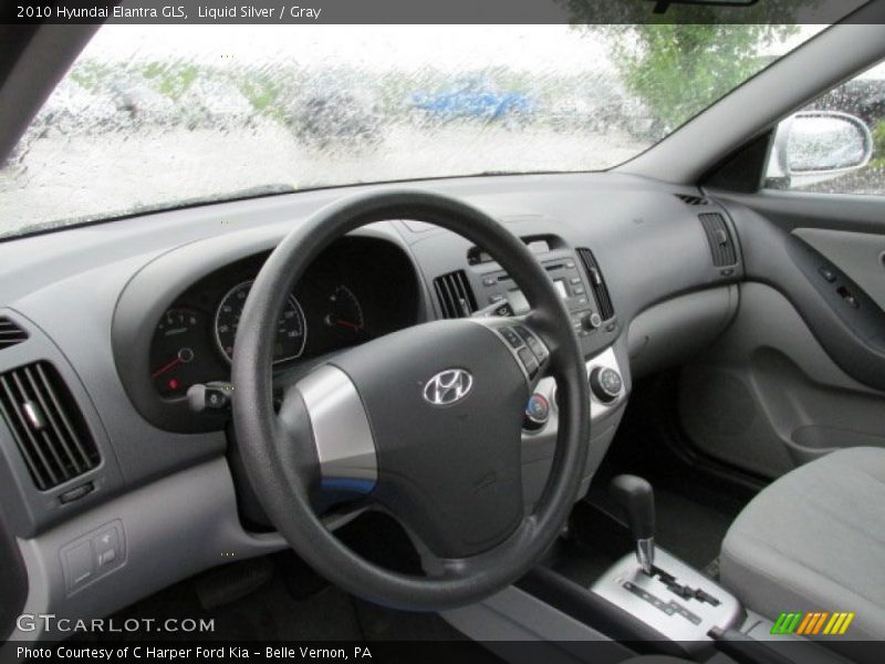 Liquid Silver / Gray 2010 Hyundai Elantra GLS