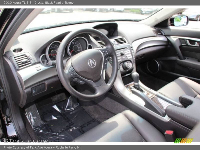 Crystal Black Pearl / Ebony 2010 Acura TL 3.5