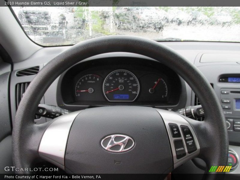 Liquid Silver / Gray 2010 Hyundai Elantra GLS