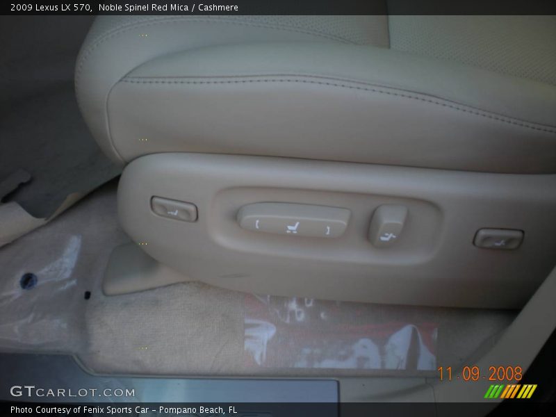 Noble Spinel Red Mica / Cashmere 2009 Lexus LX 570