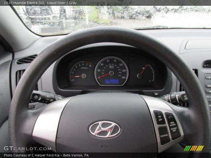 Liquid Silver / Gray 2010 Hyundai Elantra GLS