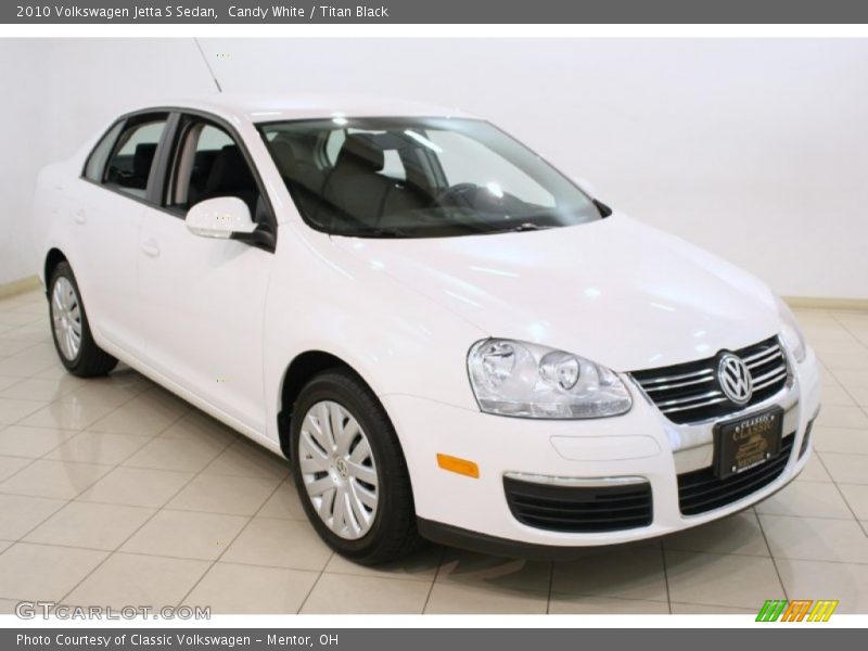 Candy White / Titan Black 2010 Volkswagen Jetta S Sedan