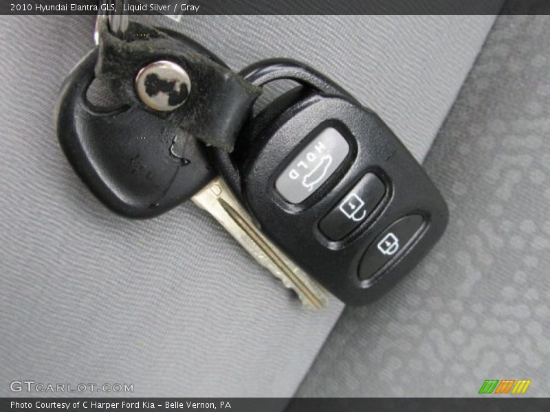 Liquid Silver / Gray 2010 Hyundai Elantra GLS