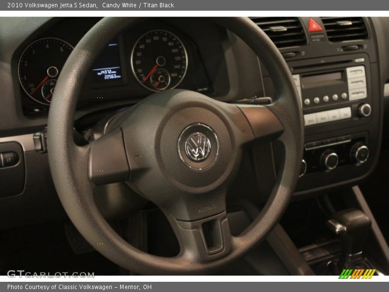 Candy White / Titan Black 2010 Volkswagen Jetta S Sedan