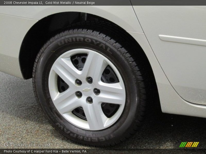 Gold Mist Metallic / Neutral Beige 2008 Chevrolet Impala LS