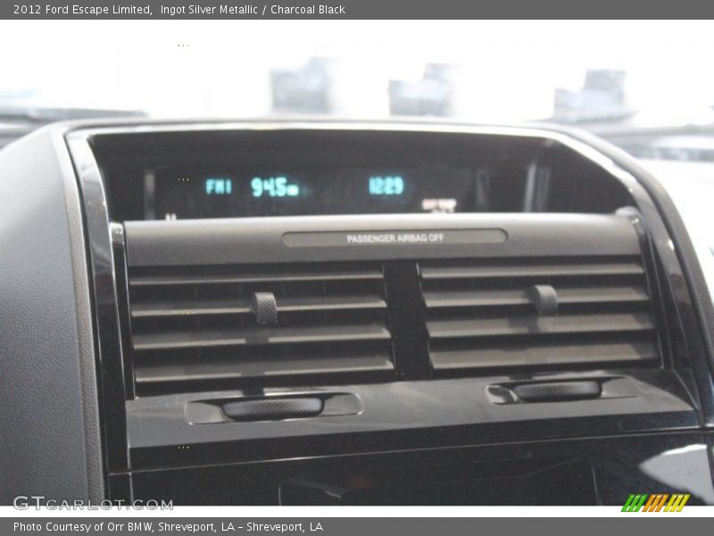 Ingot Silver Metallic / Charcoal Black 2012 Ford Escape Limited