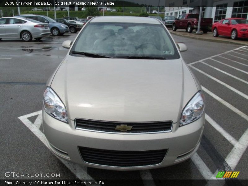 Gold Mist Metallic / Neutral Beige 2008 Chevrolet Impala LS
