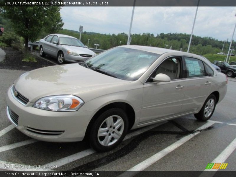 Front 3/4 View of 2008 Impala LS