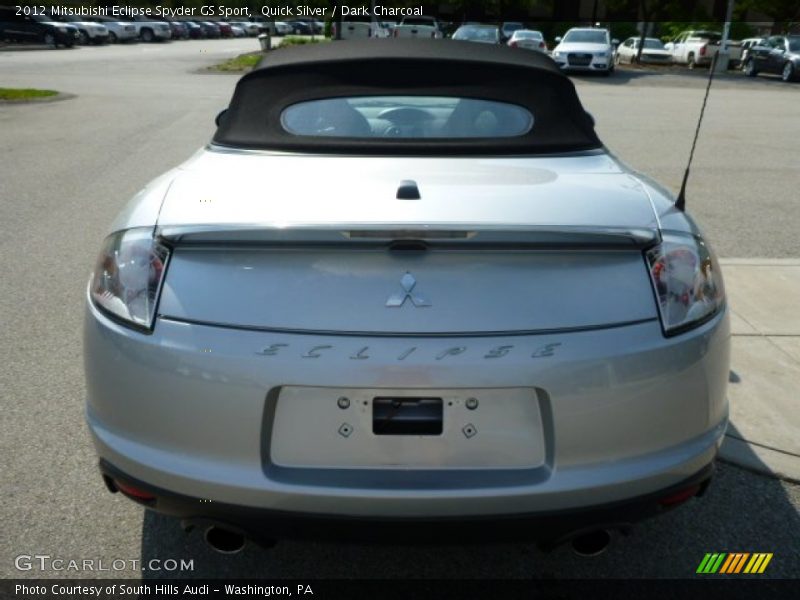 Quick Silver / Dark Charcoal 2012 Mitsubishi Eclipse Spyder GS Sport