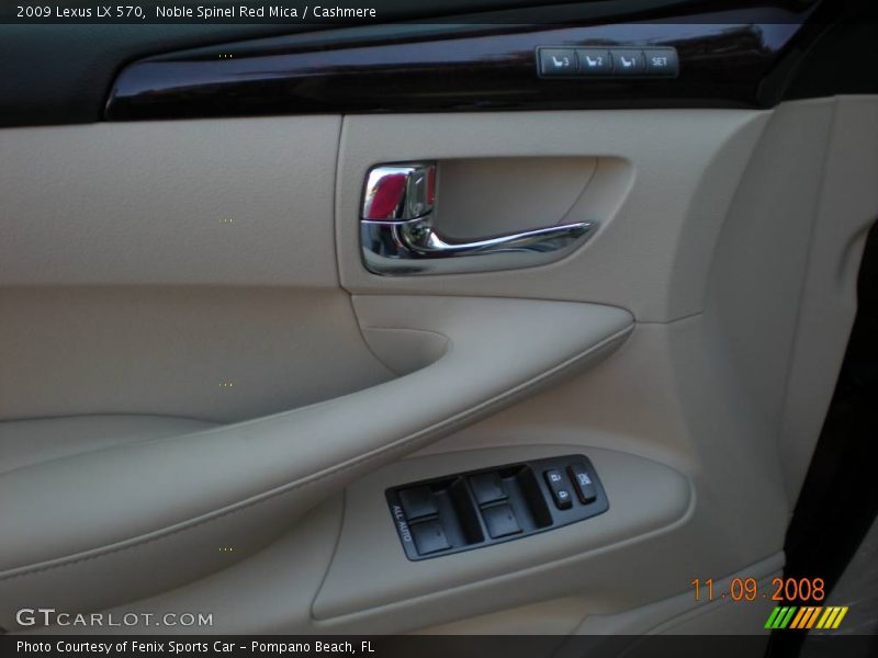 Noble Spinel Red Mica / Cashmere 2009 Lexus LX 570