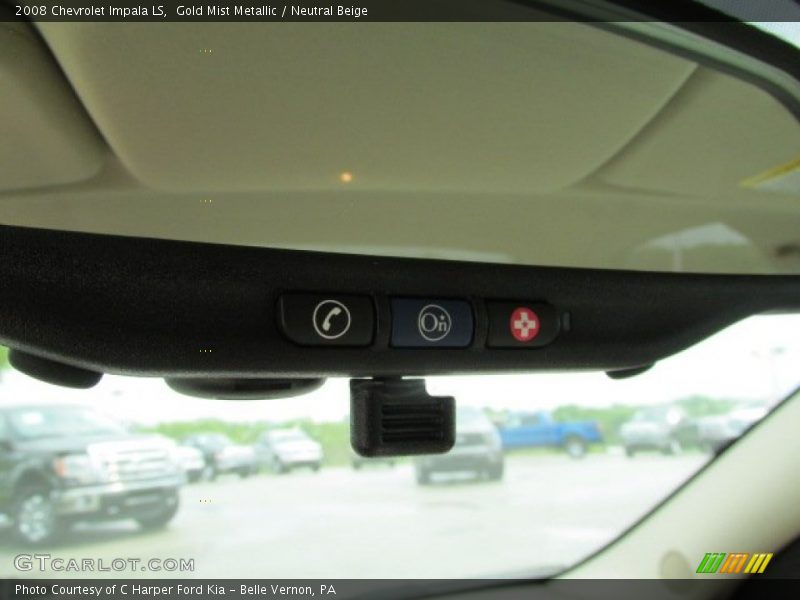 Gold Mist Metallic / Neutral Beige 2008 Chevrolet Impala LS