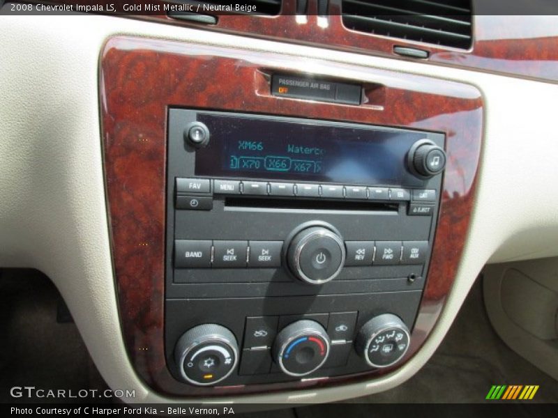 Gold Mist Metallic / Neutral Beige 2008 Chevrolet Impala LS