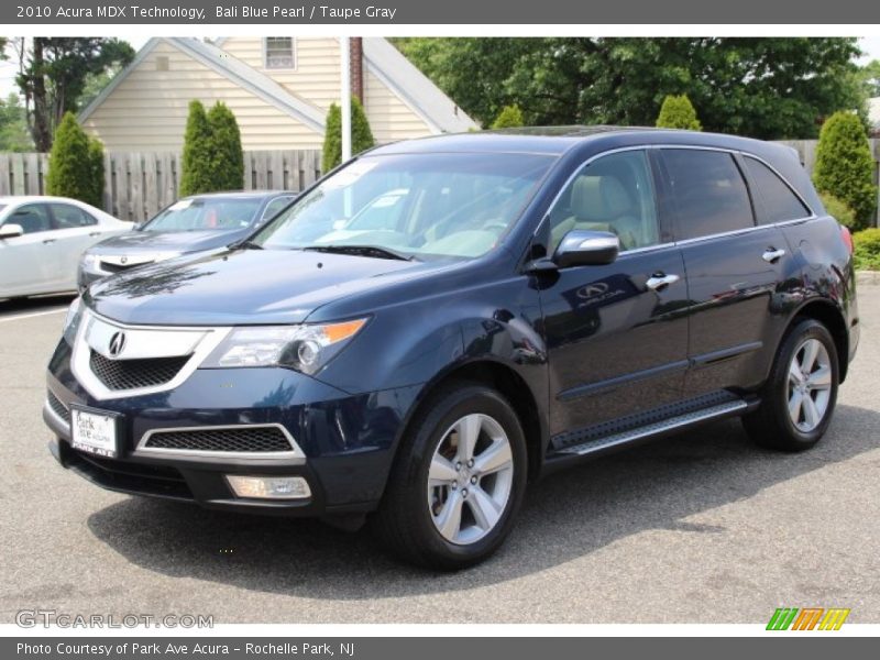 Bali Blue Pearl / Taupe Gray 2010 Acura MDX Technology