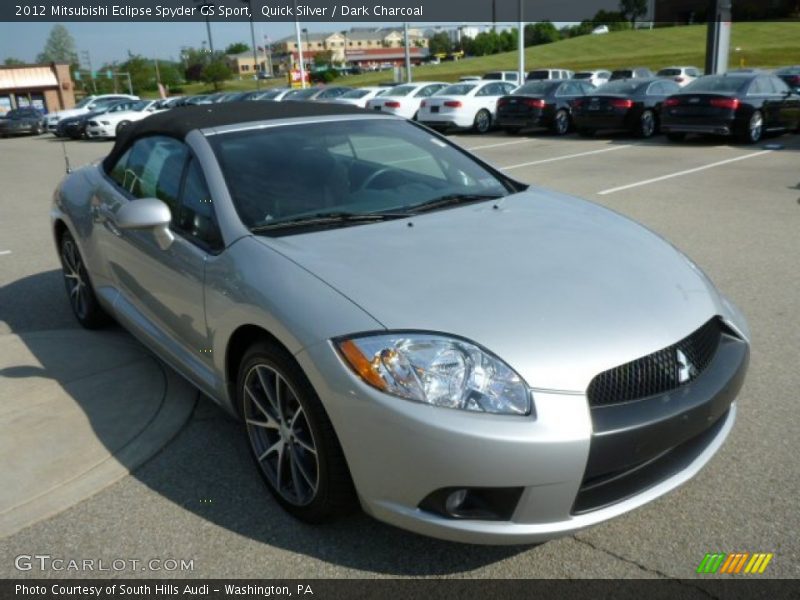 Quick Silver / Dark Charcoal 2012 Mitsubishi Eclipse Spyder GS Sport