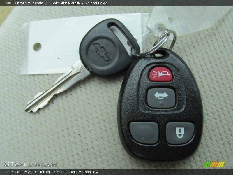 Gold Mist Metallic / Neutral Beige 2008 Chevrolet Impala LS