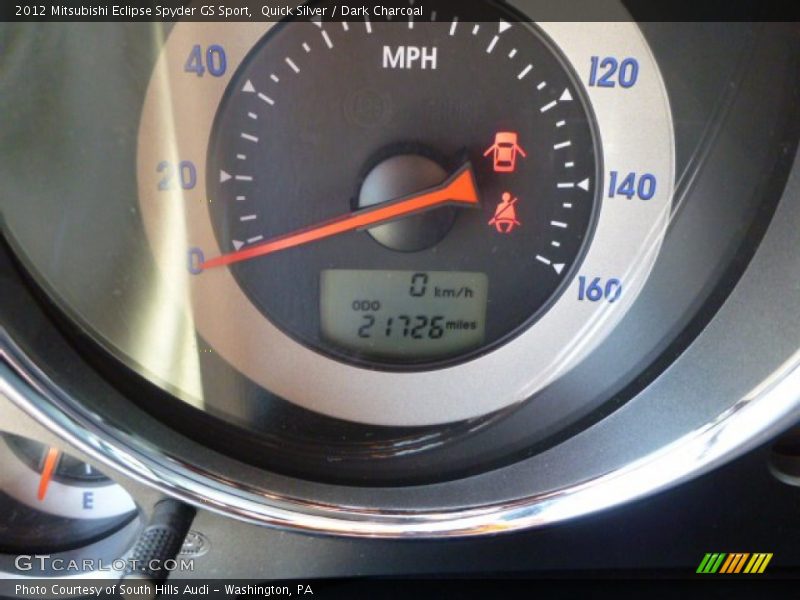 Quick Silver / Dark Charcoal 2012 Mitsubishi Eclipse Spyder GS Sport