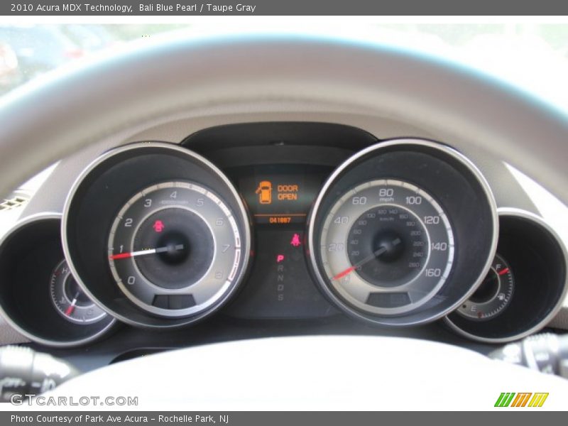 Bali Blue Pearl / Taupe Gray 2010 Acura MDX Technology