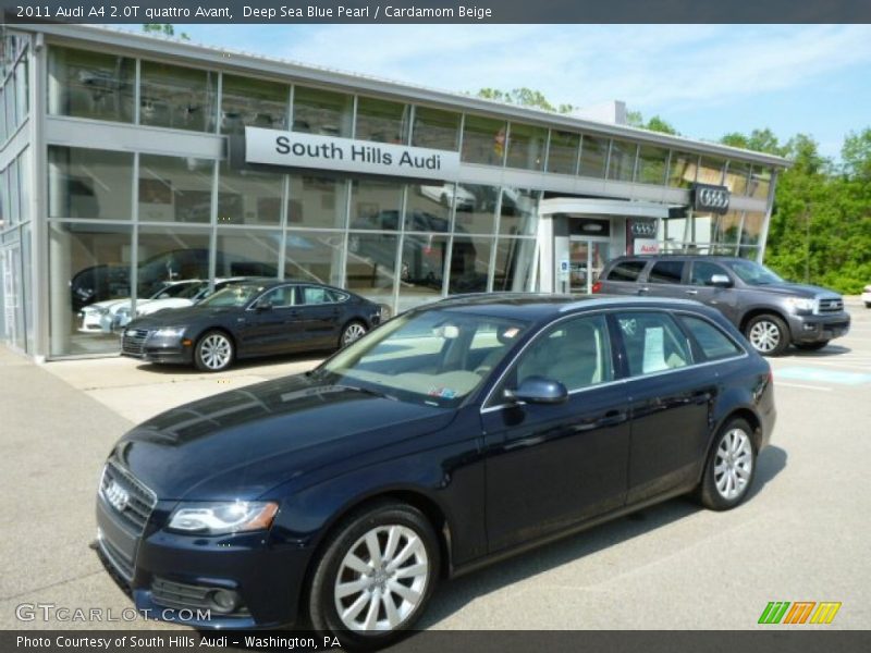 Deep Sea Blue Pearl / Cardamom Beige 2011 Audi A4 2.0T quattro Avant