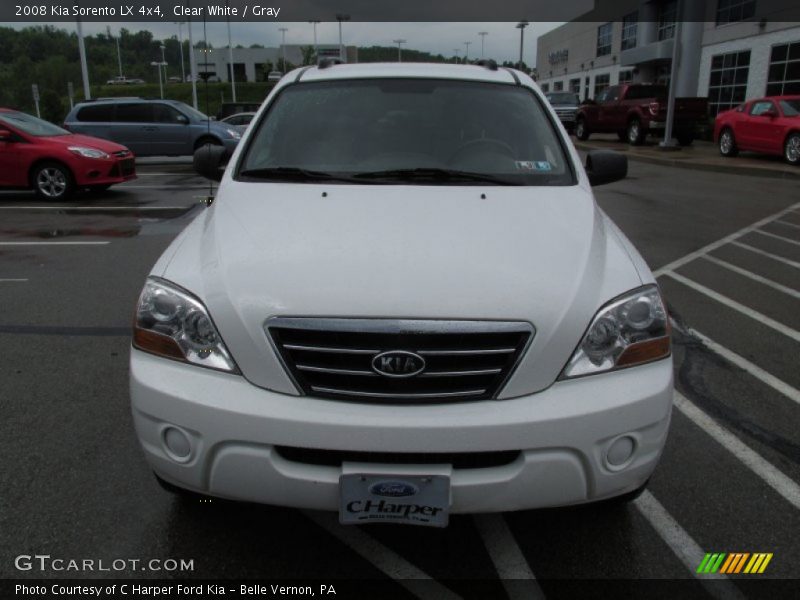 Clear White / Gray 2008 Kia Sorento LX 4x4