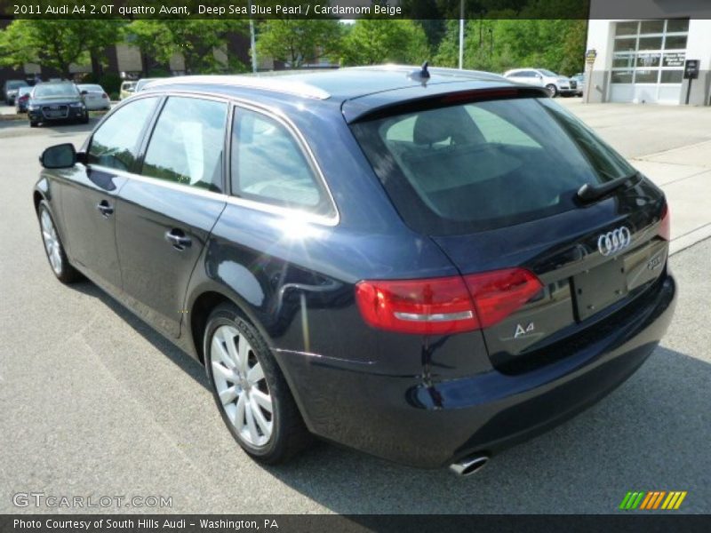 Deep Sea Blue Pearl / Cardamom Beige 2011 Audi A4 2.0T quattro Avant