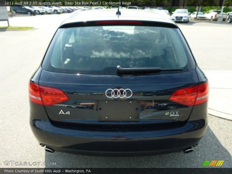 Deep Sea Blue Pearl / Cardamom Beige 2011 Audi A4 2.0T quattro Avant