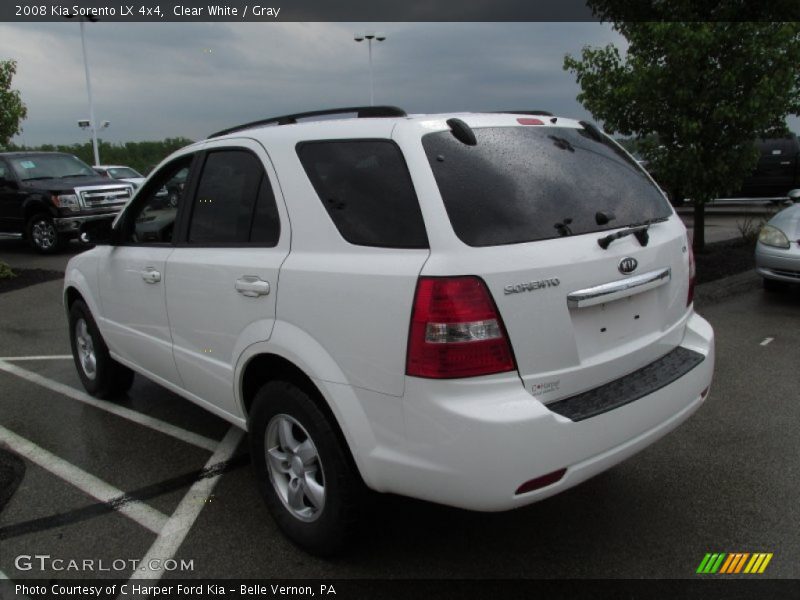 Clear White / Gray 2008 Kia Sorento LX 4x4