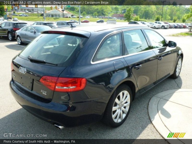 Deep Sea Blue Pearl / Cardamom Beige 2011 Audi A4 2.0T quattro Avant