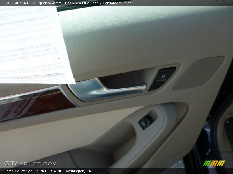 Deep Sea Blue Pearl / Cardamom Beige 2011 Audi A4 2.0T quattro Avant