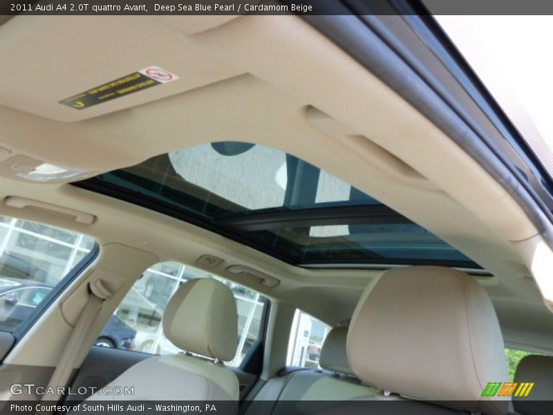 Deep Sea Blue Pearl / Cardamom Beige 2011 Audi A4 2.0T quattro Avant