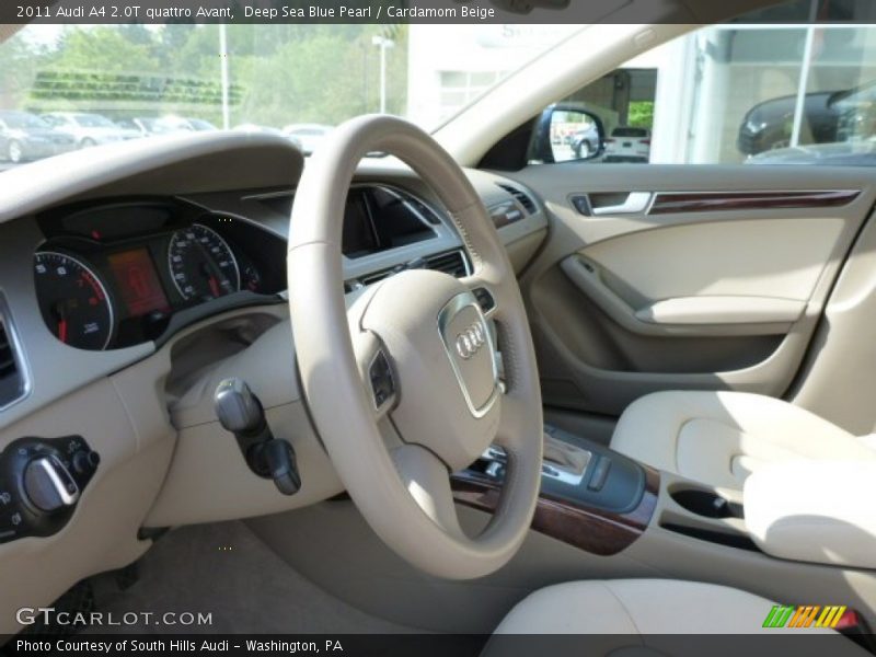 Deep Sea Blue Pearl / Cardamom Beige 2011 Audi A4 2.0T quattro Avant