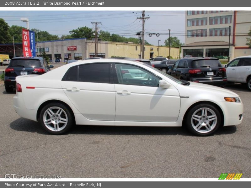 White Diamond Pearl / Parchment 2008 Acura TL 3.2