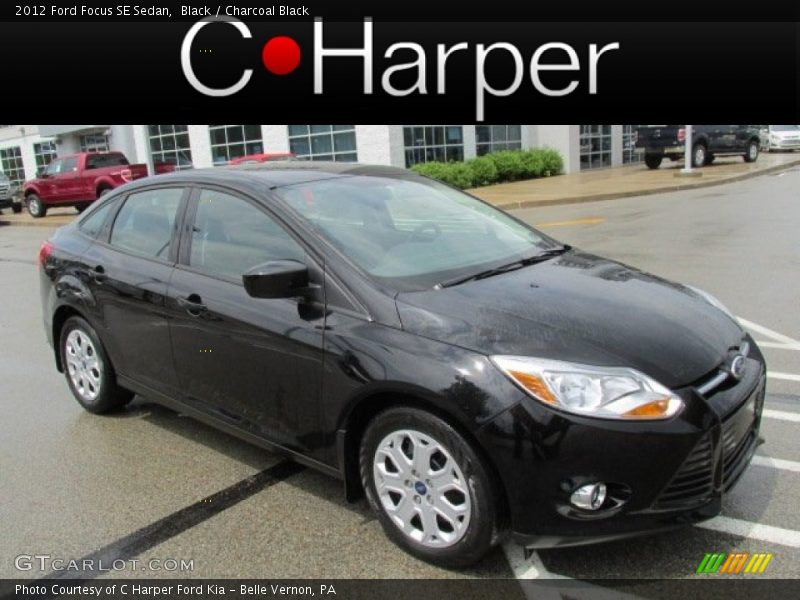 Black / Charcoal Black 2012 Ford Focus SE Sedan