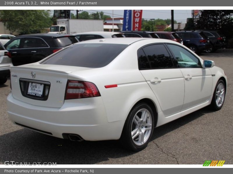 White Diamond Pearl / Parchment 2008 Acura TL 3.2