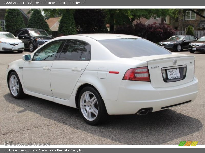 White Diamond Pearl / Parchment 2008 Acura TL 3.2