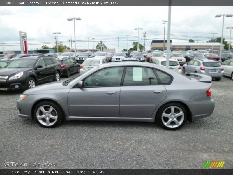 Diamond Gray Metallic / Off Black 2008 Subaru Legacy 2.5i Sedan