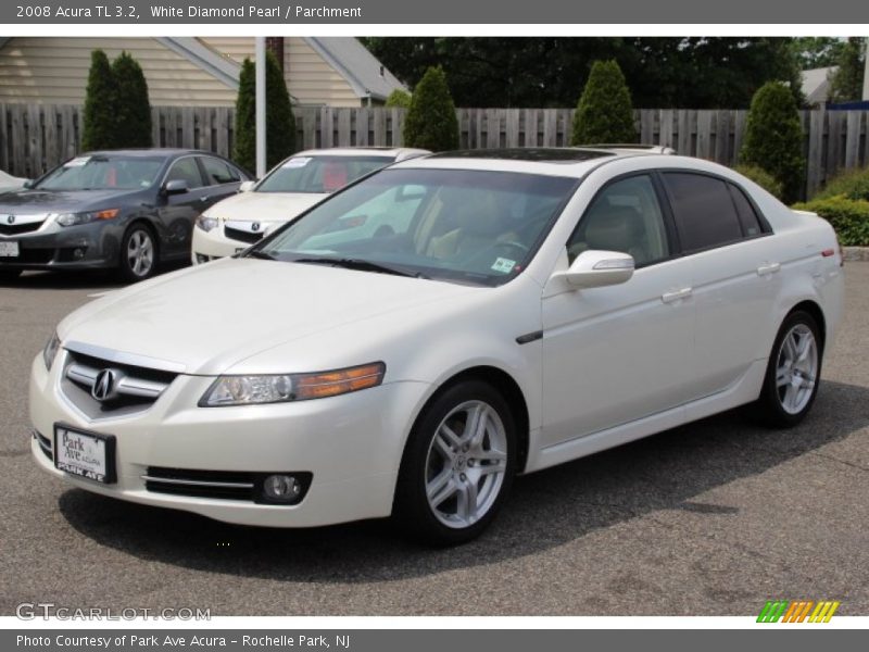 White Diamond Pearl / Parchment 2008 Acura TL 3.2