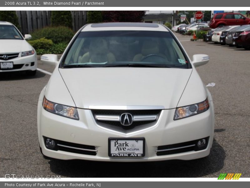 White Diamond Pearl / Parchment 2008 Acura TL 3.2