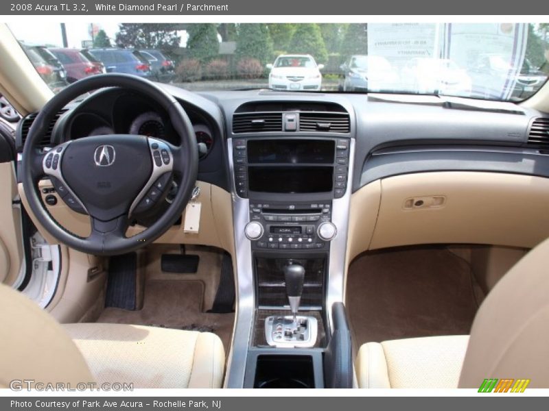 White Diamond Pearl / Parchment 2008 Acura TL 3.2