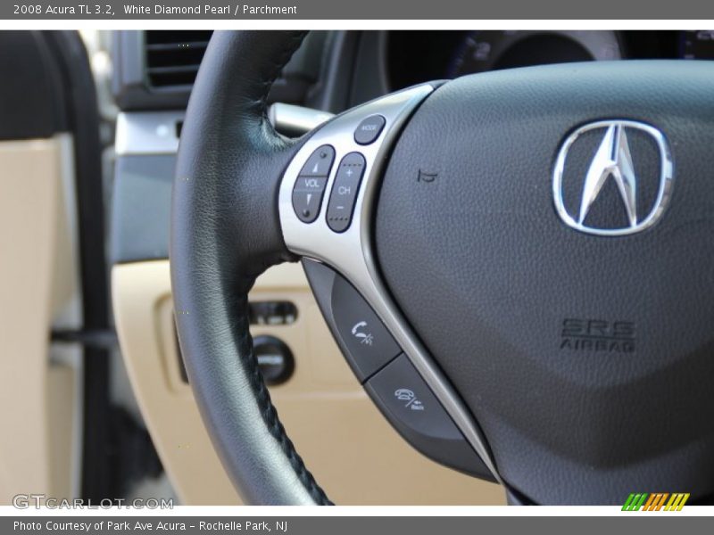 White Diamond Pearl / Parchment 2008 Acura TL 3.2