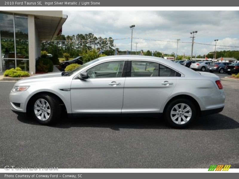 Ingot Silver Metallic / Light Stone 2010 Ford Taurus SE