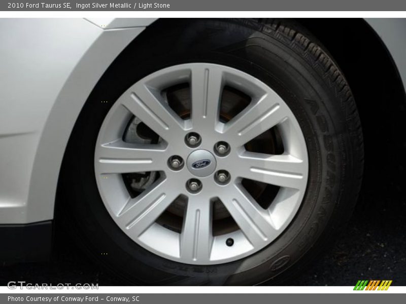 Ingot Silver Metallic / Light Stone 2010 Ford Taurus SE