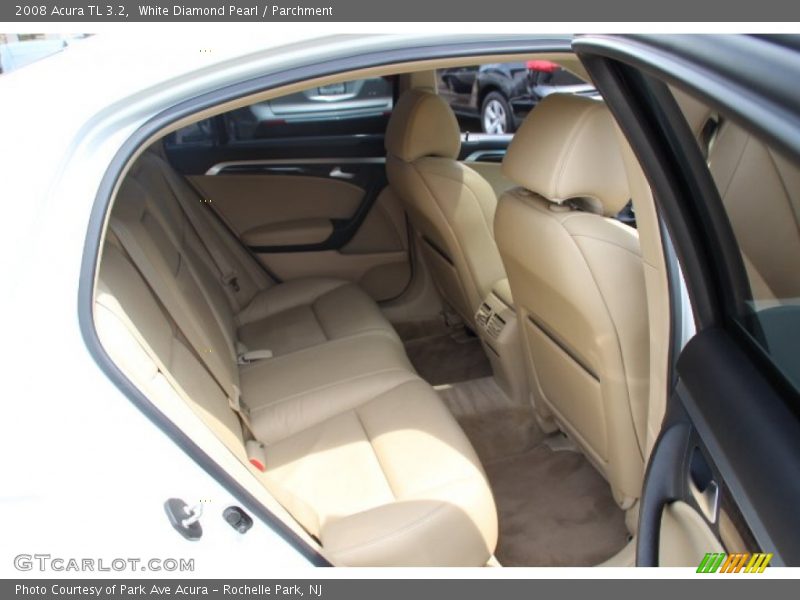 White Diamond Pearl / Parchment 2008 Acura TL 3.2