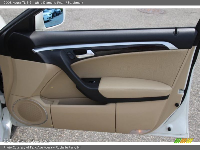 White Diamond Pearl / Parchment 2008 Acura TL 3.2